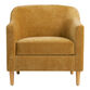 Sacha Golden Yellow Chenille Slope Arm Upholstered Chair image number 2
