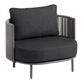 Zanotti Gray and Charcoal 4 Piece Outdoor Furniture Set image number 2