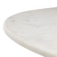 Jeanne Round White Marble Top and Black Metal Bistro Table image number 3