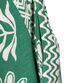 Goa Green And White Kauai Floral Jumpsuit With Pockets image number 2