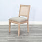 Lanyard Wood and Rattan Upholstered Dining Chair 2 Piece Set image number 2