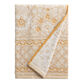 Leny Golden Yellow Floral Terry Cotton Bath Towel