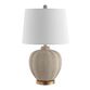 Marrla Cream and Rose Gold Table Lamp image number 0