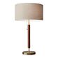 Hamilton Wood And Antique Brass Table Lamp image number 0