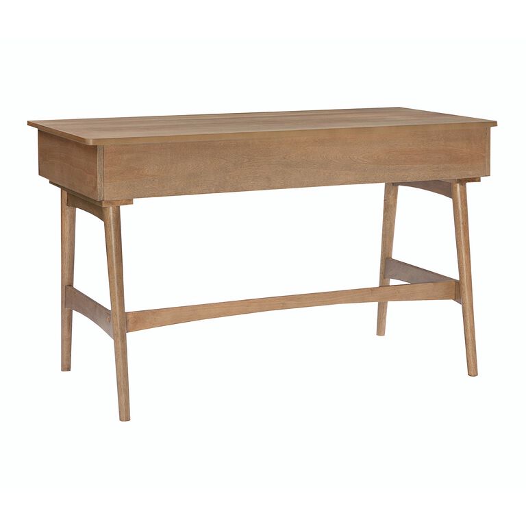 Buy Industrial Reclaimed Solid Wood Desk With Side Drawers Online in India  