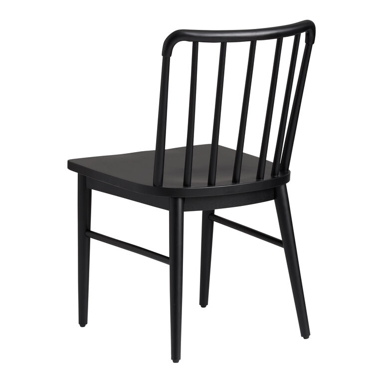 Emeline Black Wood Farmhouse Dining Chair Set of 2 image number 3