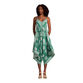 Goa Green And White Kauai Floral Jumpsuit With Pockets image number 0