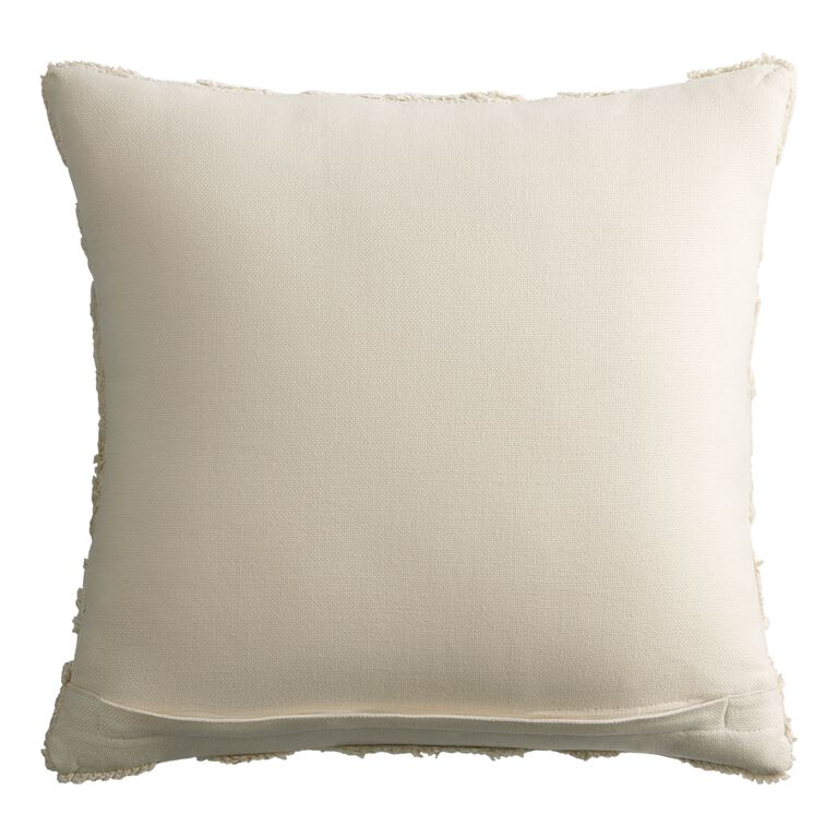 Ivory Geometric Medallion Indoor Outdoor Throw Pillow - World Market