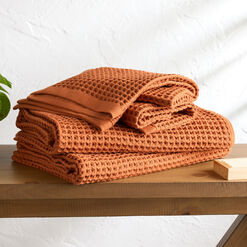 Hazel Waffle Weave Cotton Towel Collection