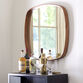 Ember Rounded Square Wood Wall Mirror image number 1