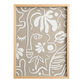 Abstract Taupe Textured Sandstone Framed Paper Wall Art image number 0