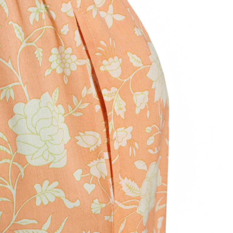 Lola Peach and Green Jaipur Floral Pajama Pants image number 3