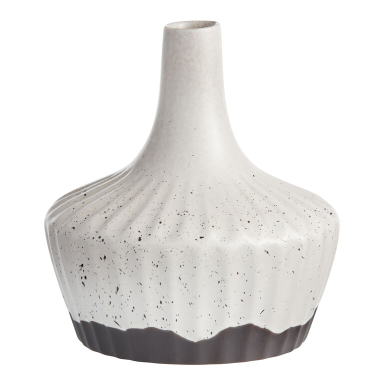Tea Time Whimsy Ceramic Bud Vase - Medium