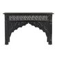 CRAFT Black Carved Wood Console Table image number 1