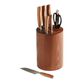 Chopwell Carbon Steel and Ash Wood 8 Piece Knife Block Set image number 0