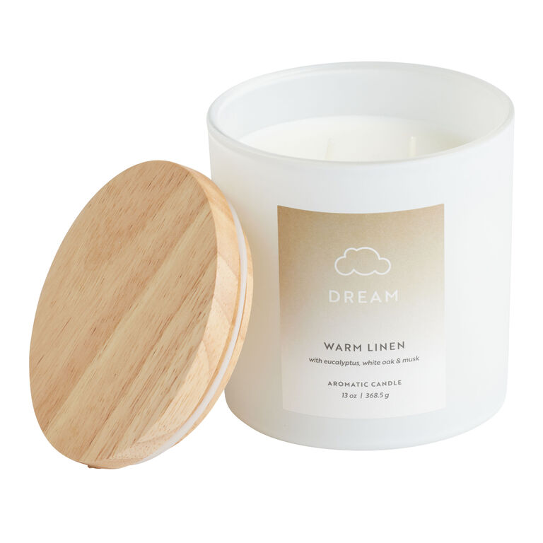 Dream Warm Linen 2 Wick Scented Candle - World Market