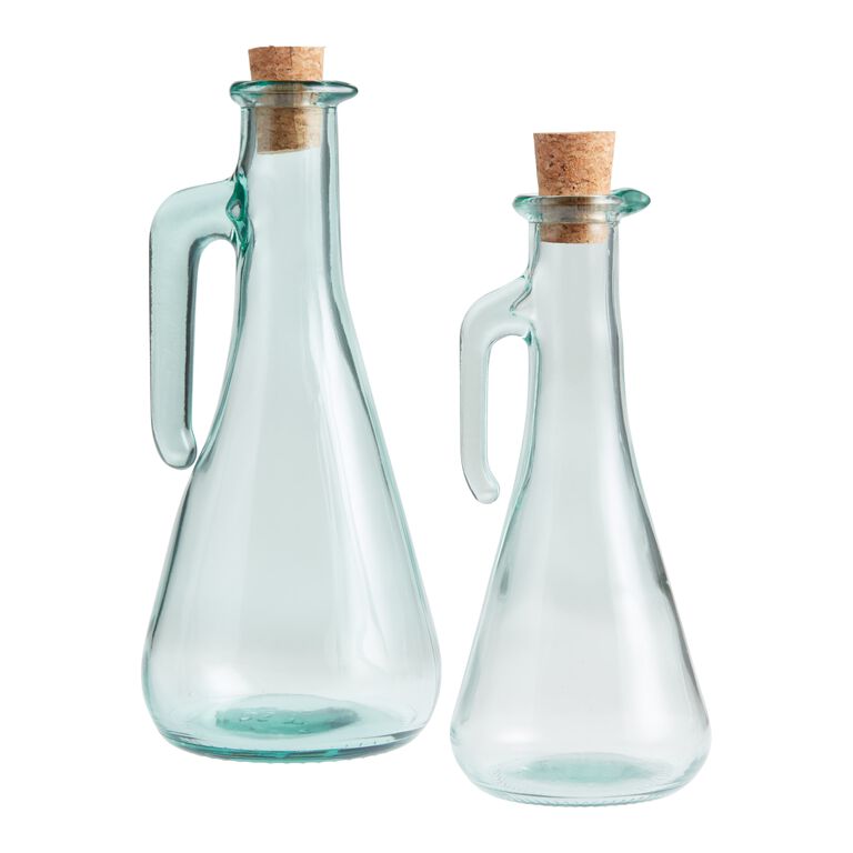  Affogato Glass Oil Bottle with Spout, Olive Oil