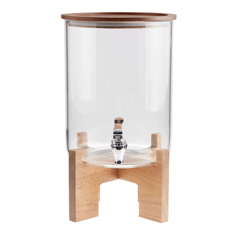 Glass Drink Dispenser With Stand  Drink dispenser, Glass, Dispenser