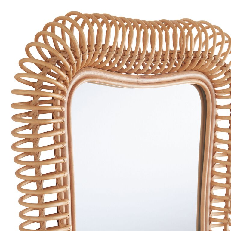 Coiled Rattan Wall Mirror image number 4