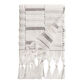 Aubrey Black And Ivory Sculpted Stripe Hand Towel