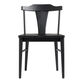 Tobi Black Wood Cutout Splat Back Dining Chair Set of 2 image number 2