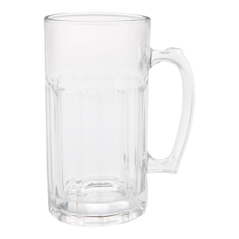 Large Glass Beer Mug image number 1