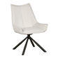 Stewart Ivory Boucle Upholstered Swivel Dining Chair image number 0