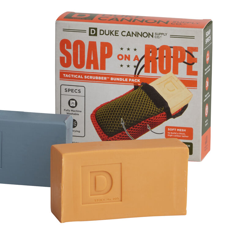 Duke Cannon Soap On A Rope, Tactical Scrubber, Men's Shower Gel & Body  Wash