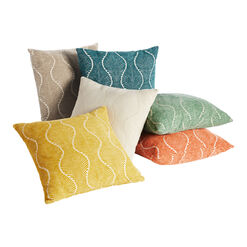 Mainstays Decorative Throw Pillow, Geo Face, Multi, 18 Square, 1