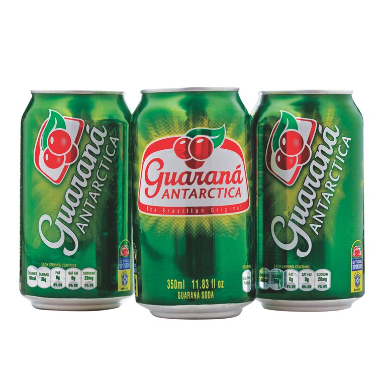 Guarana Antarctica Soft Drinks Regular 100% Natural Smooth Taste