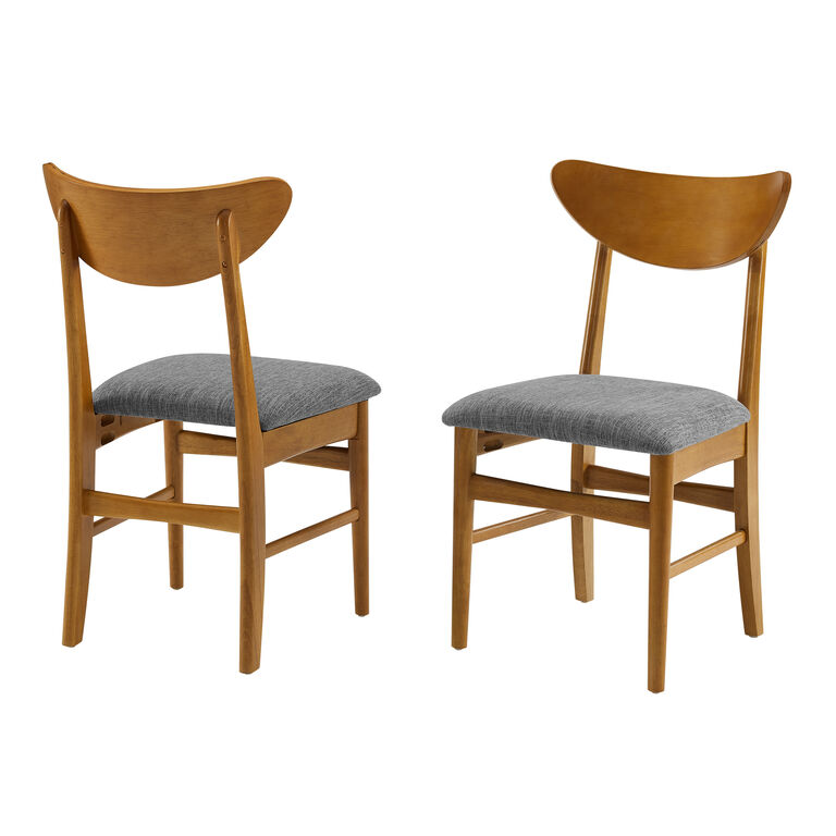James Wood Mid Century Upholstered Dining Chair 2 Piece Set image number 3