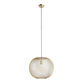Gold Iron Wire Open Weave Globe Pendant Lamp image number 2