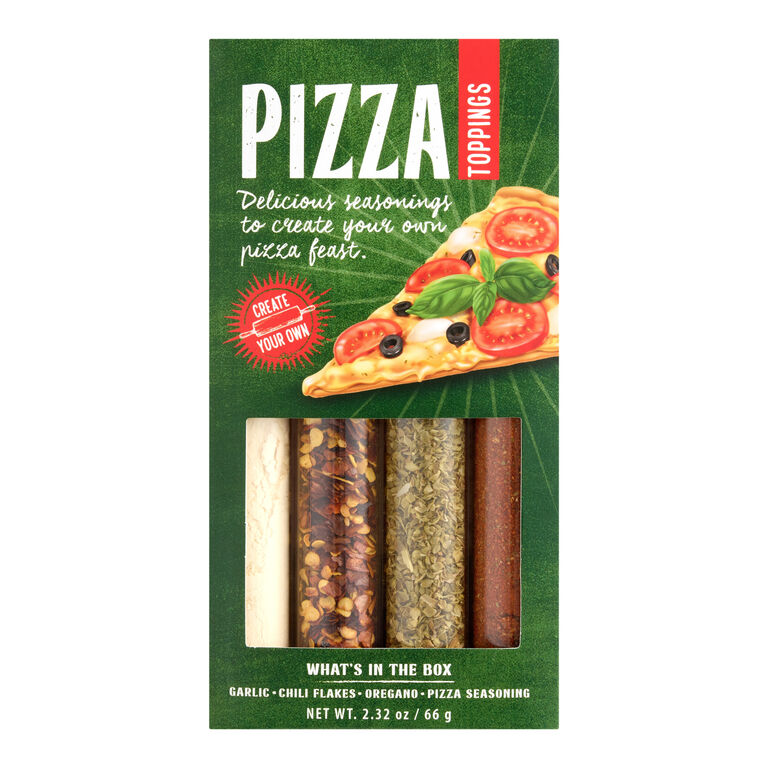Pizza Toppings Seasoning Gift Set 4 Pack image number 1