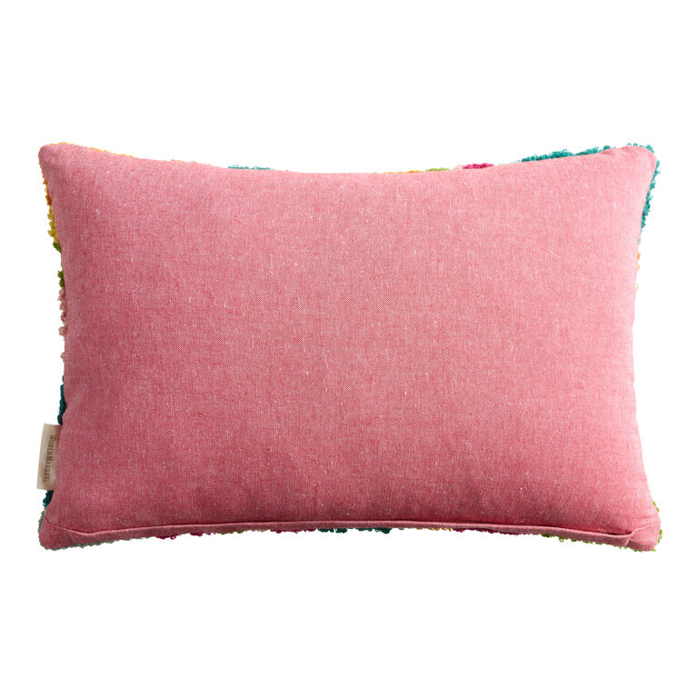 Multicolor Hooked Love Lumbar Pillow image number 3