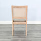 Lanyard Wood and Rattan Upholstered Dining Chair 2 Piece Set image number 4