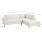 Camile Ivory Right Facing Sectional Sofa image number 5