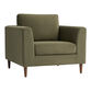 Camile Sage Green Velvet Upholstered Chair image number 0