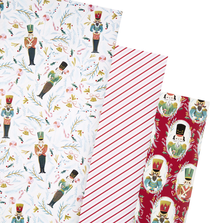 12 Days Of Christmas Holiday Wrapping Paper Rolls 3 Pack - World Market