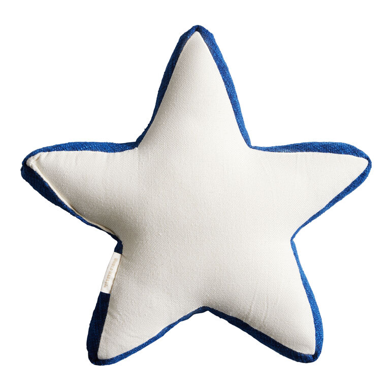 Americana Star Shaped Indoor Outdoor Throw Pillow image number 2