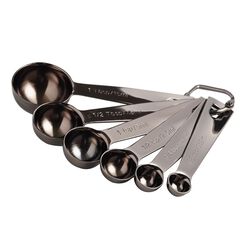 Enzo Black Ceramic Nesting Measuring Spoons by World Market