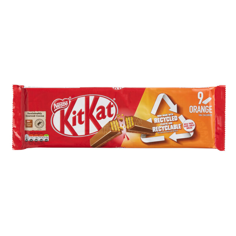 Nestle Kit Kat Orange Chocolate Wafer Bars 9 Piece - World Market