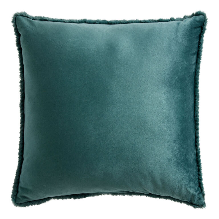 Large Plain Velvet Pillow Cover - Truffle