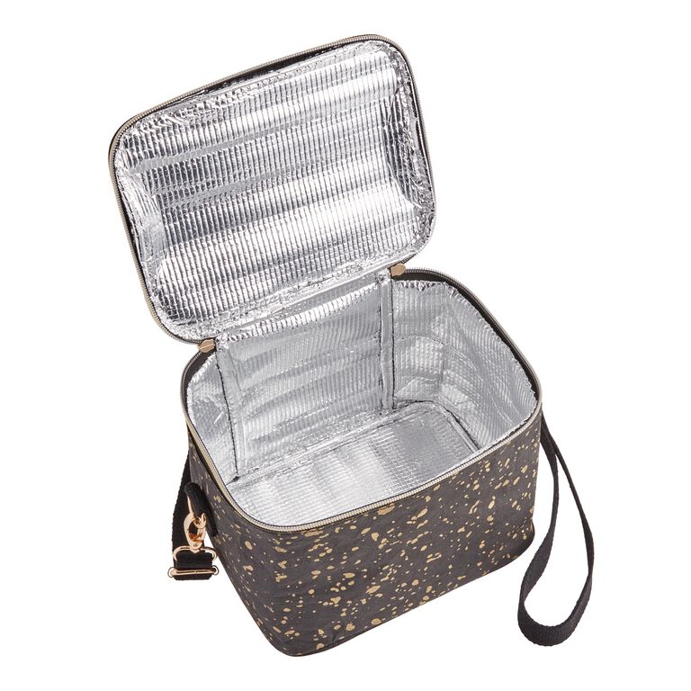 Black and Gold Marble Lunch Bag Reusable Portable Lunch Box for Men Women  Ins