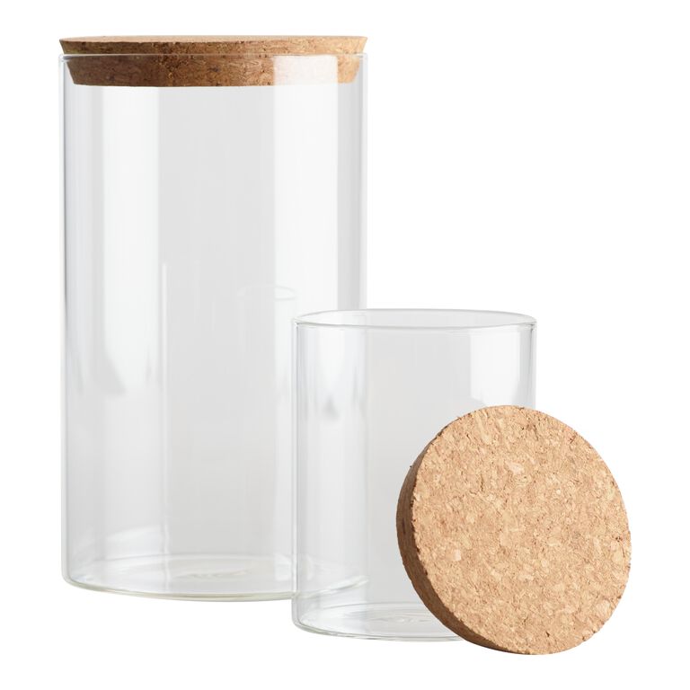 Glass Beverage Dispenser with Cork Top - Terrain