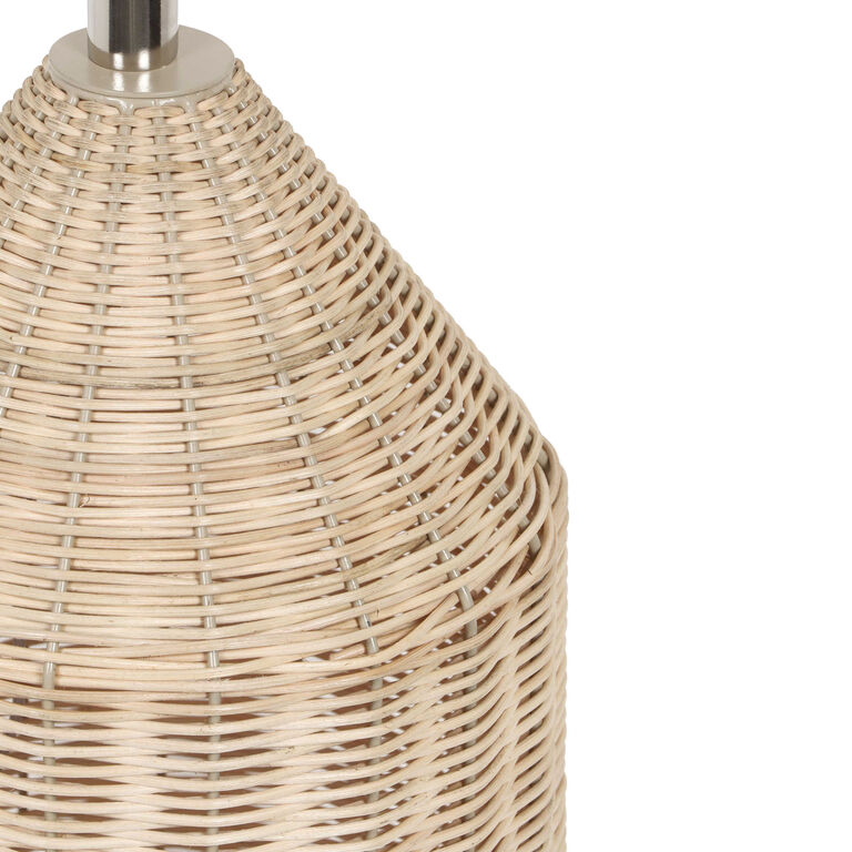 Willa Rattan Scallop Table Lamp image number 3