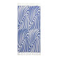 Harley Blue And White Abstract Waves Beach Towel image number 2