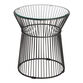 Marina Round Metal Glass Top Outdoor Side Table image number 0