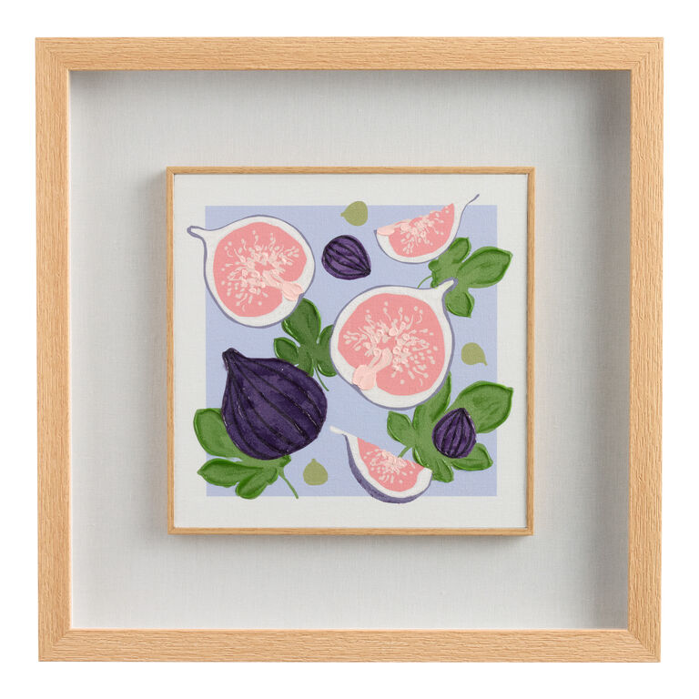 Square Fig Fruit Shadow Box Canvas Wall Art image number 1