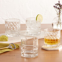 Carmelo Amber Recycled Bar Glasses Set of 2 by World Market
