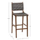 Giovana Gray Faux Suede Strap Barstool image number 5